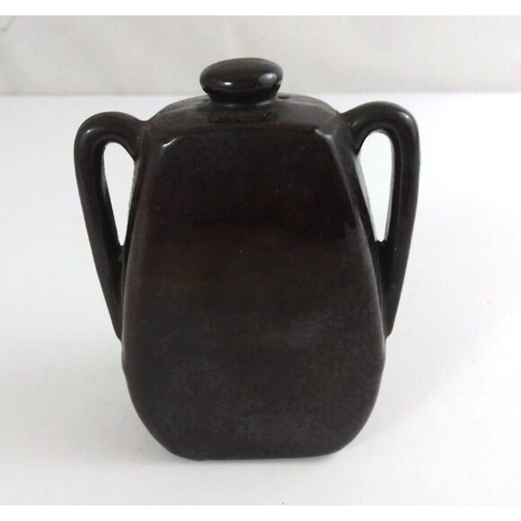 Vintage Thames Redware Pitcher Sugar Shaped Floral 4" Salt & Pepper Shakers - Picture 11 of 14